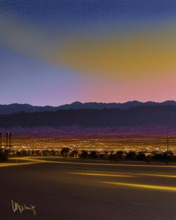 "Sunset in the Coachella Valley"